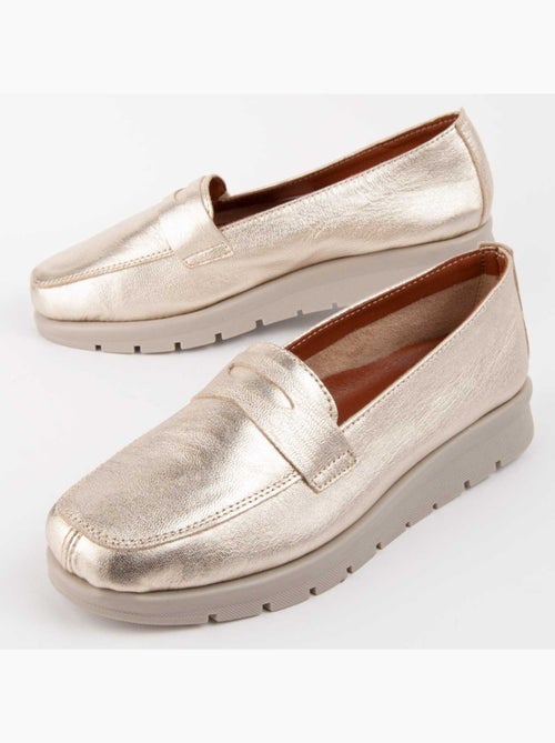Mocassin Cuir Naturel Purapiel - Kiabi