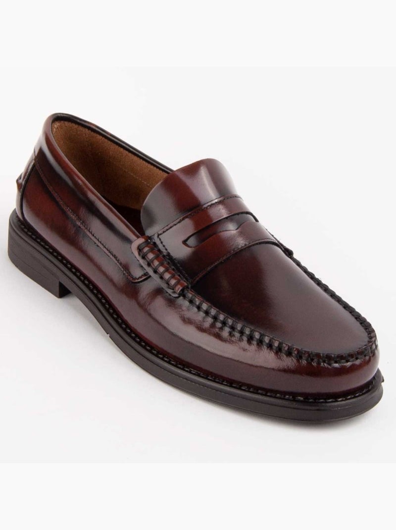 Mocassin Cuir Naturel Purapiel Marron - Kiabi