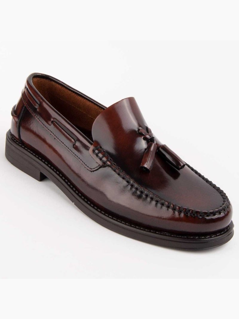 Mocassin Cuir Naturel Purapiel Marron - Kiabi