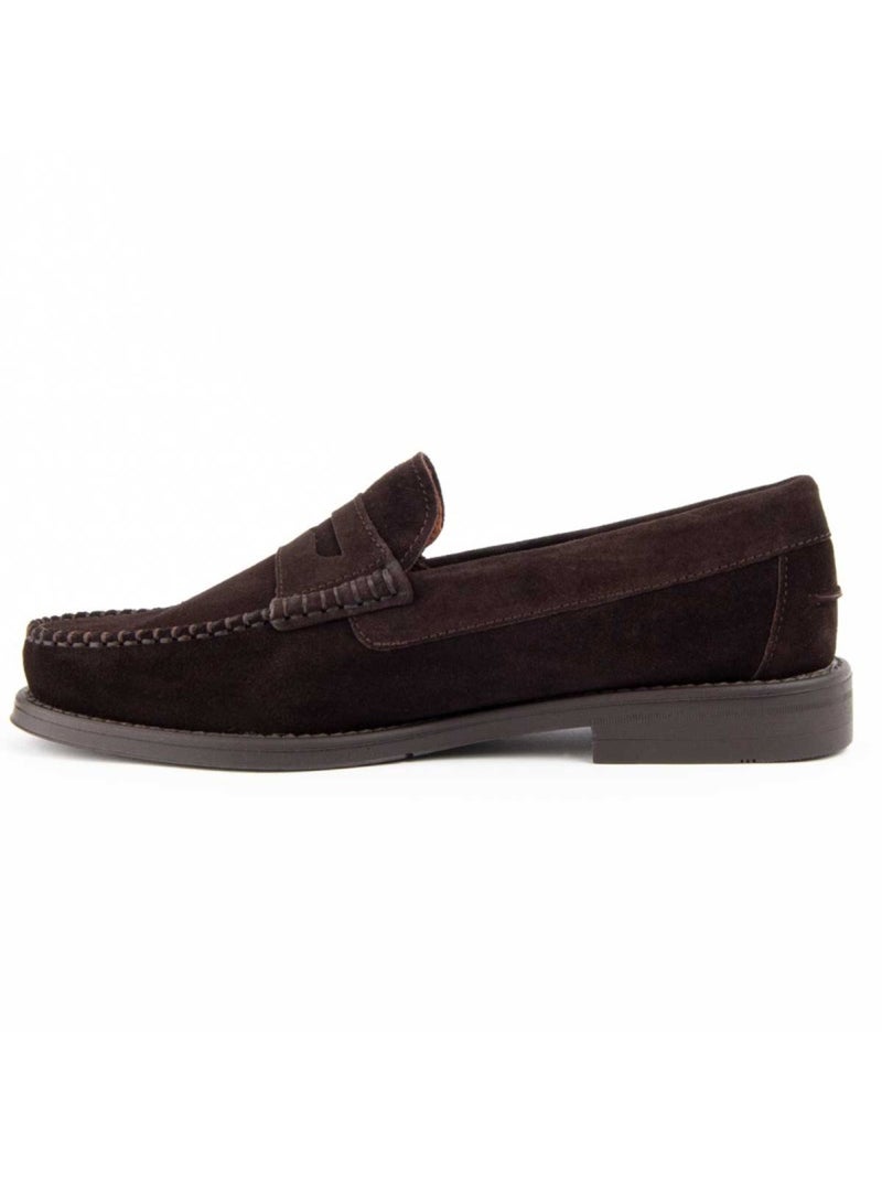 Mocassin Cuir Naturel Purapiel Marron - Kiabi