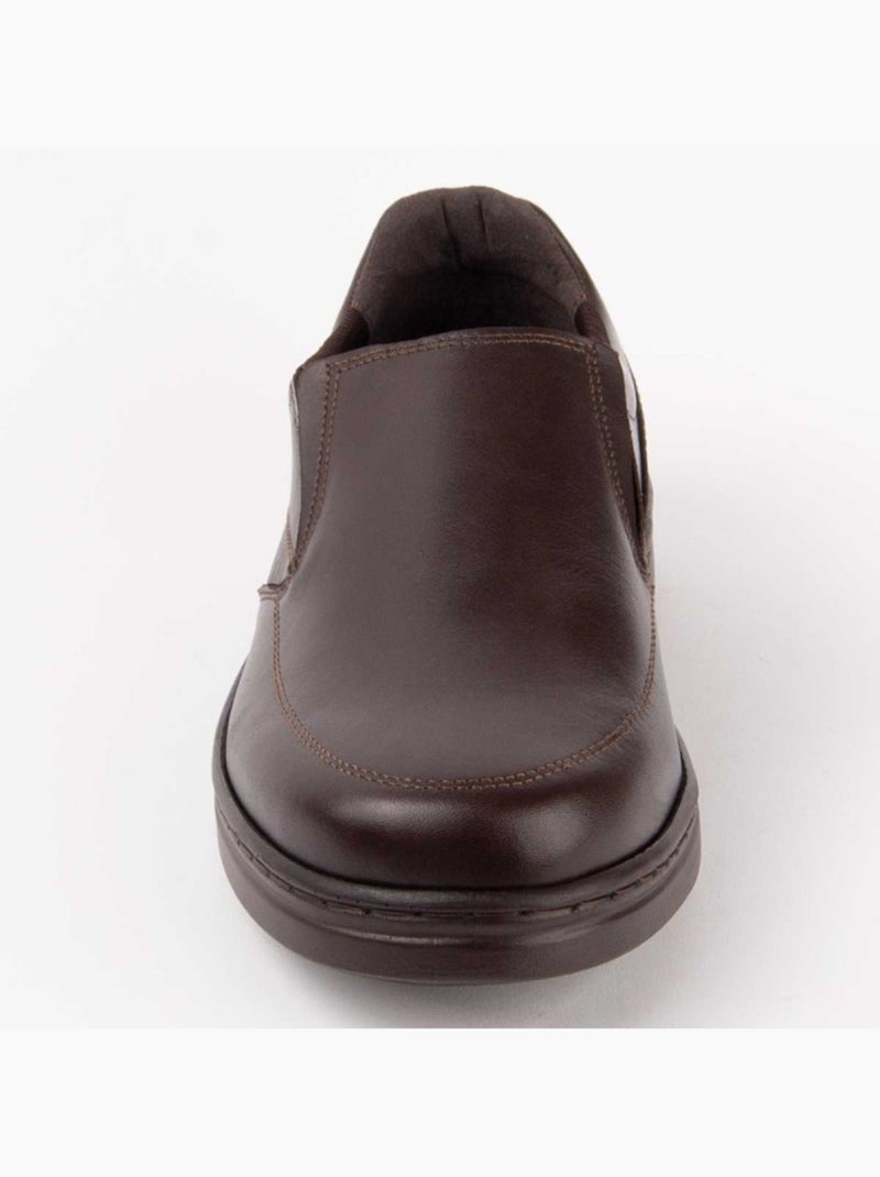 Mocassin Cuir Naturel Purapiel Marron - Kiabi