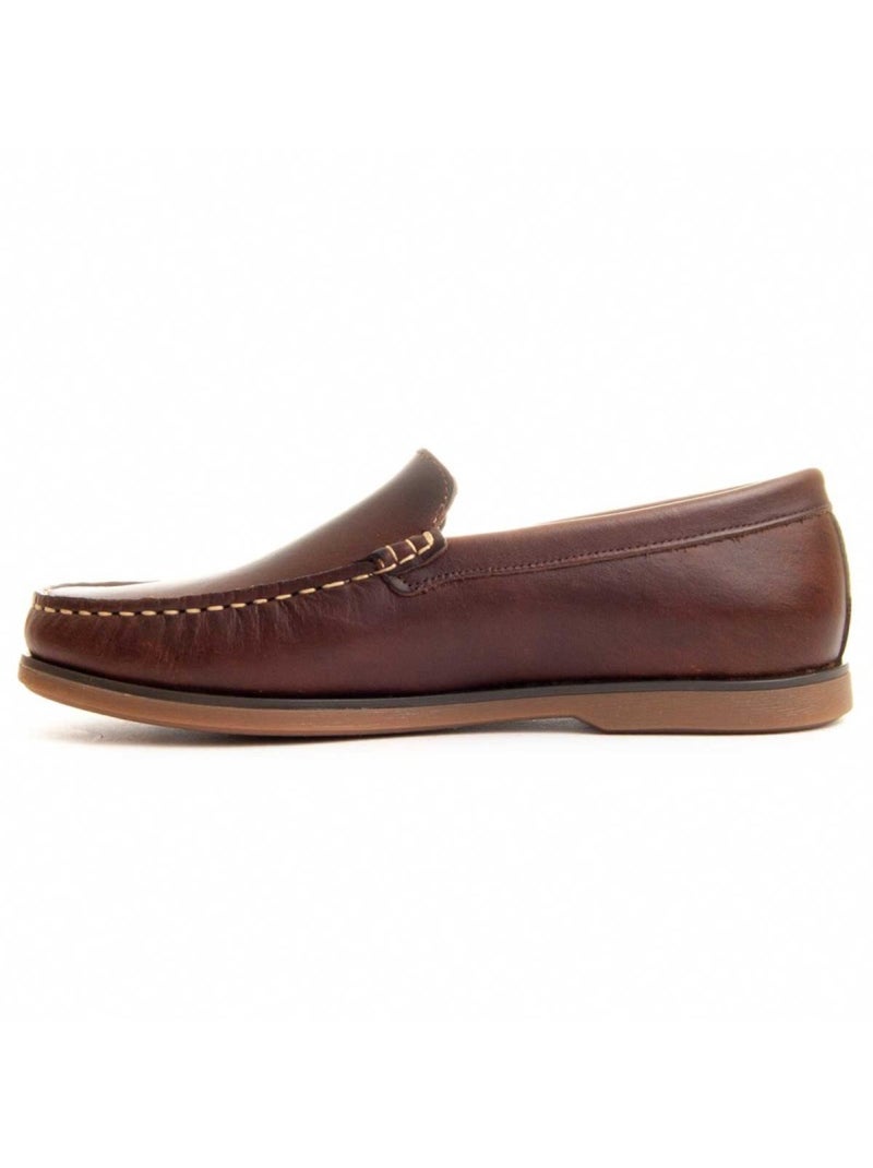 Mocassin cuir naturel purapiel Marron - Kiabi