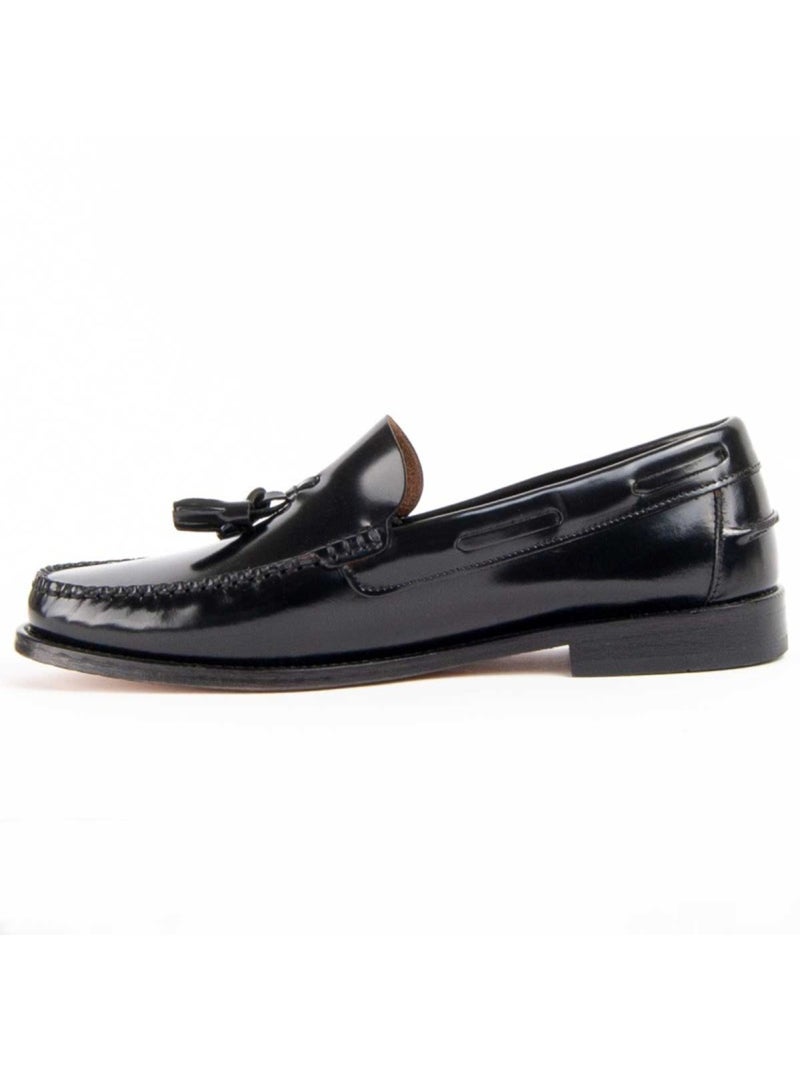 Mocassin Cuir Naturel Purapiel Noir - Kiabi