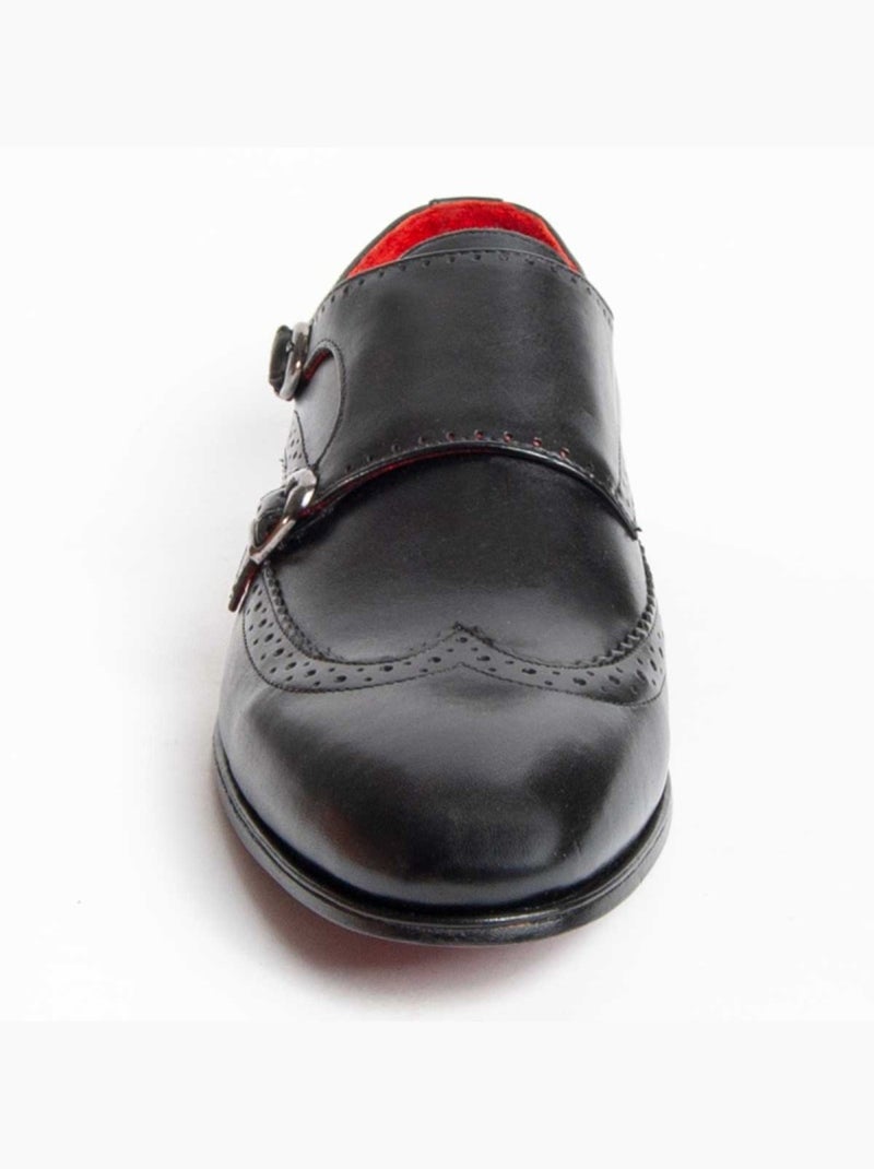 Mocassin Cuir Naturel Purapiel Noir - Kiabi