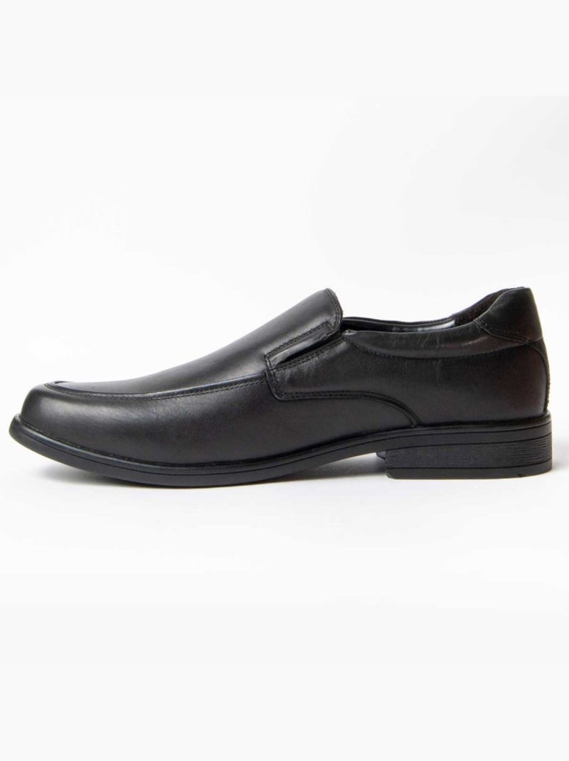 Mocassin Cuir Naturel Purapiel Noir - Kiabi