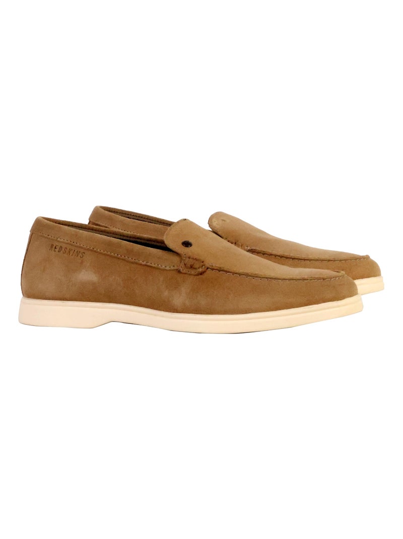 Mocassin Cuir Redskins Amiral Beige - Kiabi