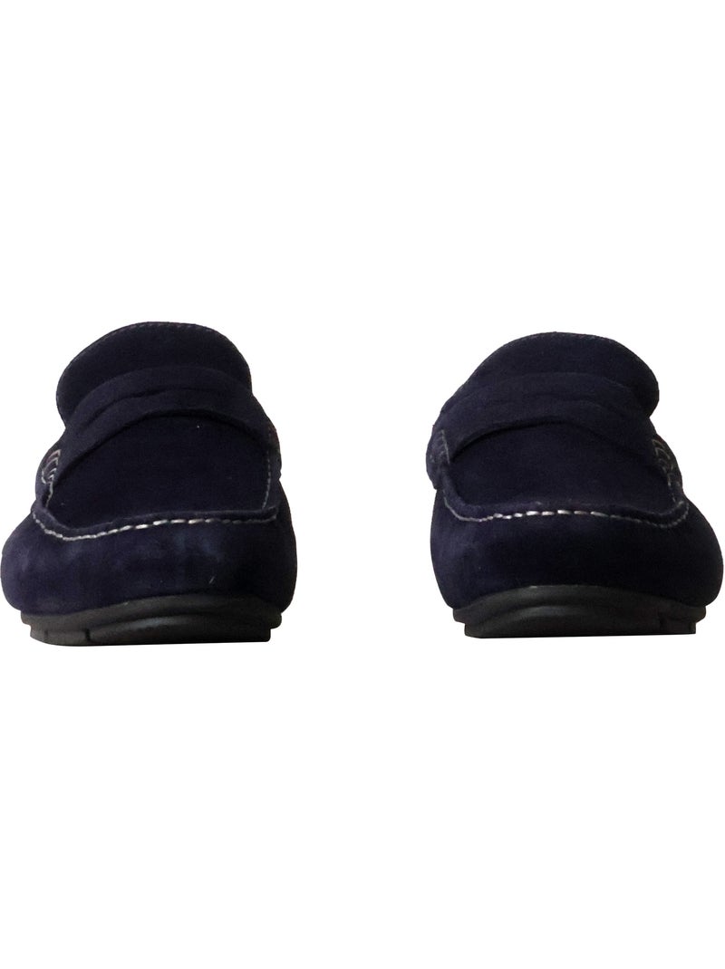 Mocassin Cuir Redskins Bicari Bleu marine - Kiabi