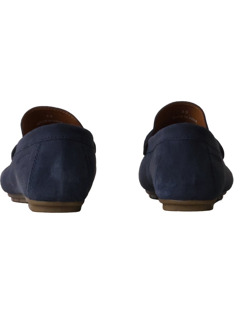 Mocassin Cuir Redskins Bicari Bleu - Kiabi