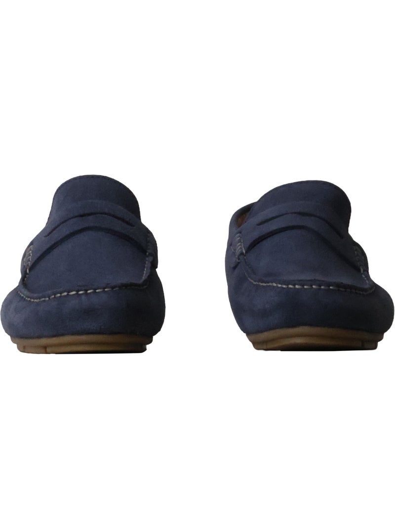 Mocassin Cuir Redskins Bicari Bleu - Kiabi