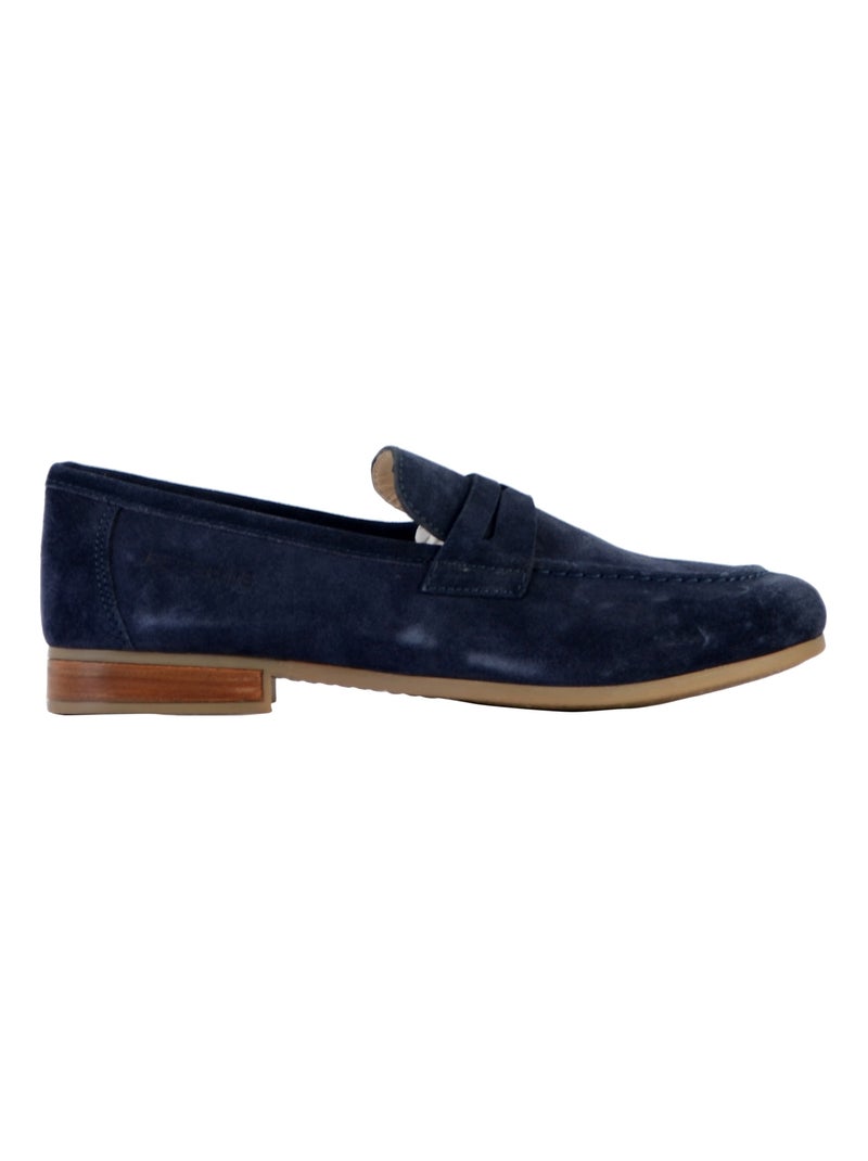 Mocassin Cuir Redskins Lutin Bleu marine - Kiabi
