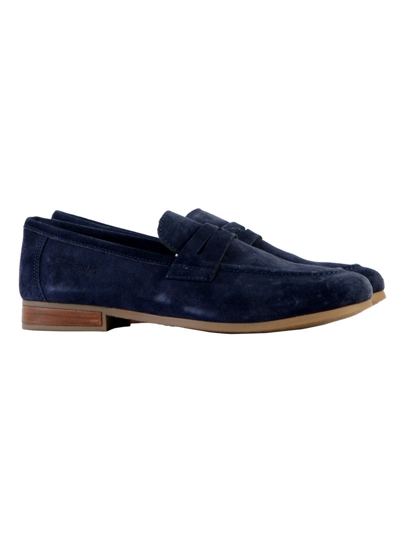 Mocassin Cuir Redskins Lutin Bleu marine - Kiabi