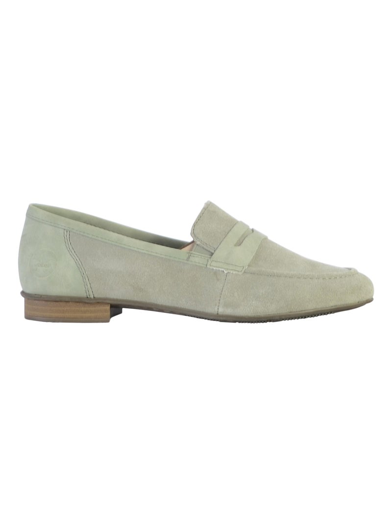 Mocassin Cuir Rieker Morelia Vert - Kiabi