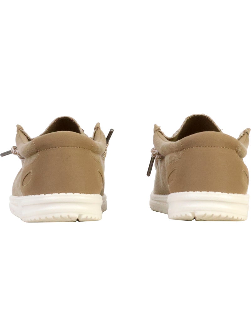 Mocassin Cuir Serge Blanco Saint Jean Beige - Kiabi