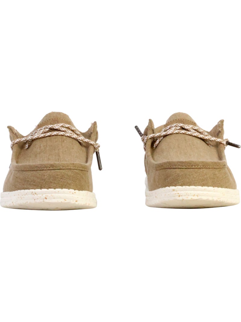 Mocassin Cuir Serge Blanco Saint Jean Beige - Kiabi