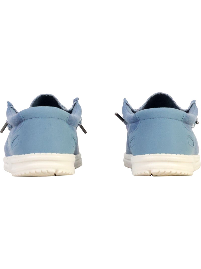 Mocassin Cuir Serge Blanco Saint Jean Bleu denim - Kiabi