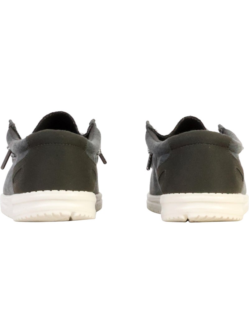 Mocassin Cuir Serge Blanco Saint Jean Noir - Kiabi