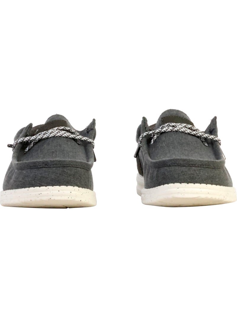 Mocassin Cuir Serge Blanco Saint Jean Noir - Kiabi