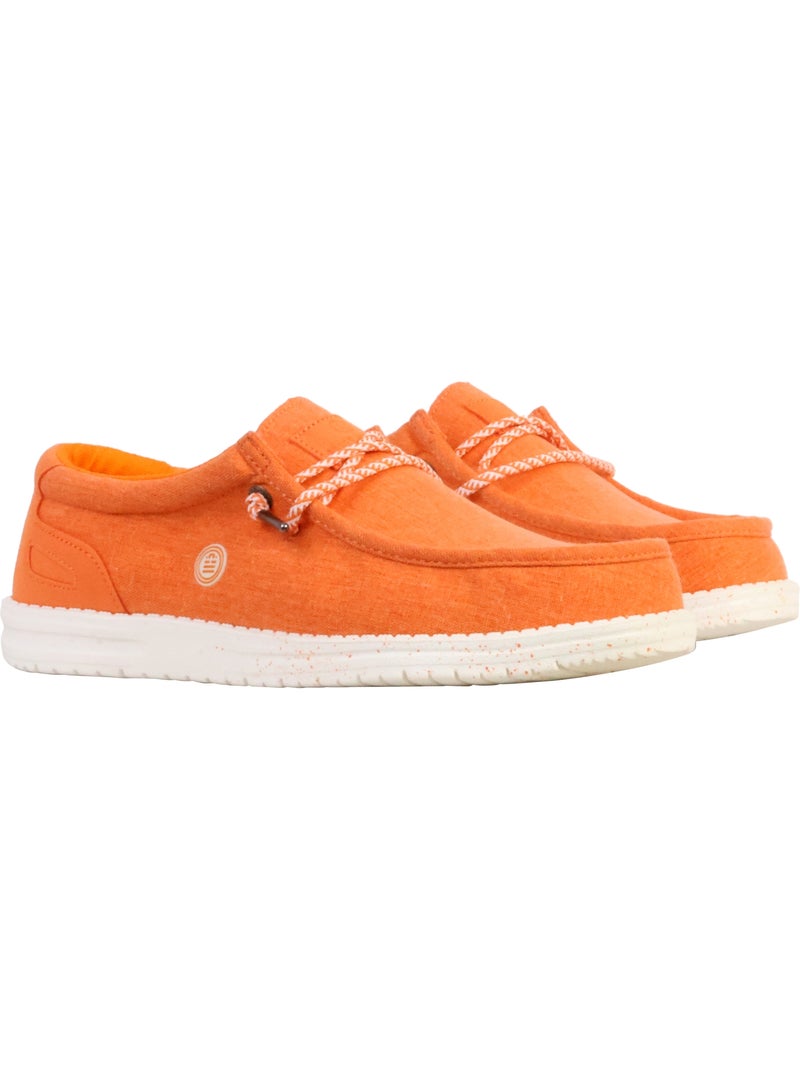 Mocassin Cuir Serge Blanco Saint Jean Orange - Kiabi
