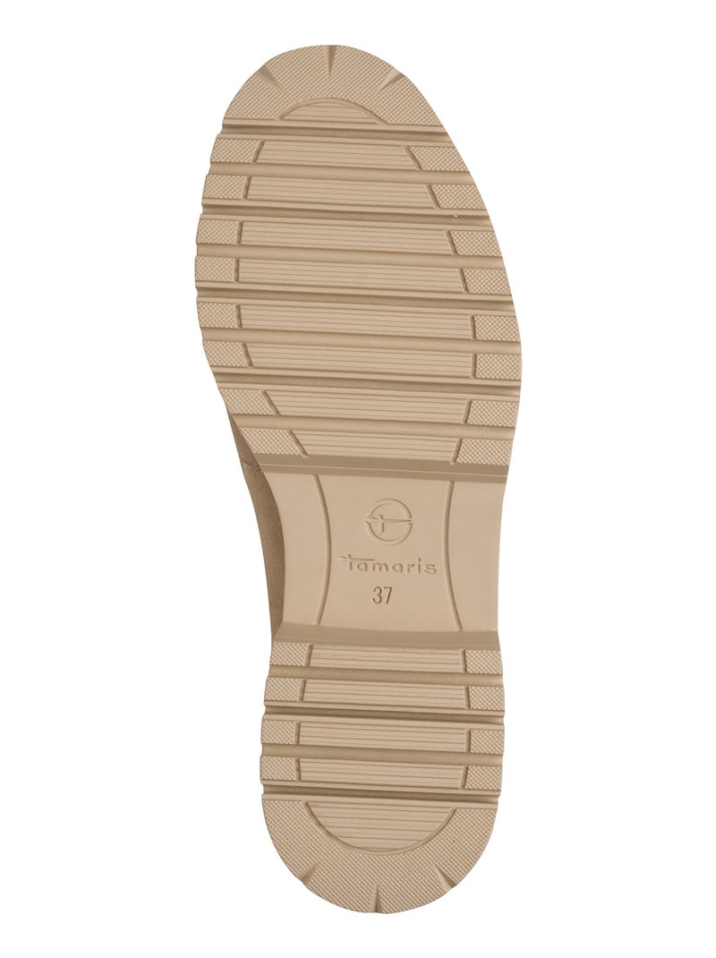 Mocassin Cuir Tamaris Beige - Kiabi