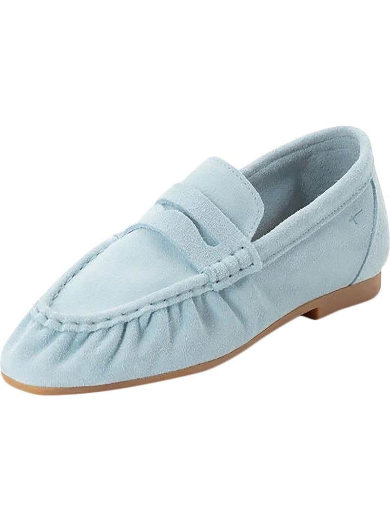 Mocassin Cuir Tamaris Bleu clair - Kiabi