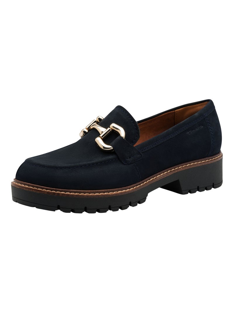 Mocassin Cuir Tamaris Bleu marine - Kiabi