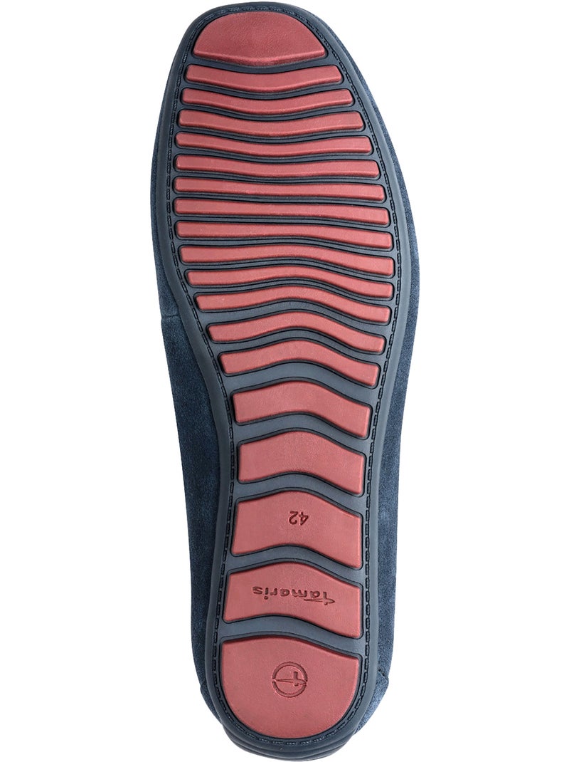 Mocassin Cuir Tamaris Bleu marine - Kiabi