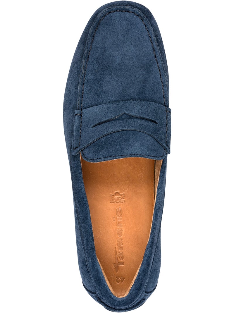 Mocassin Cuir Tamaris Bleu marine - Kiabi