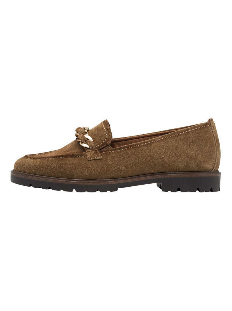 Mocassin Cuir Tamaris Camel - Kiabi