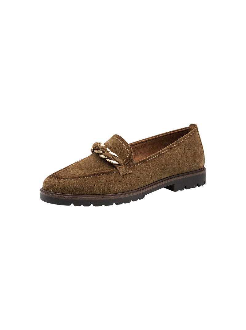 Mocassin Cuir Tamaris Camel - Kiabi