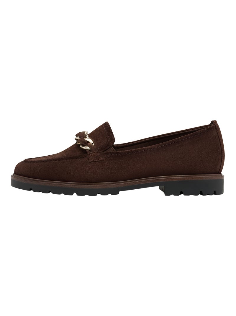 Mocassin Cuir Tamaris Marron - Kiabi