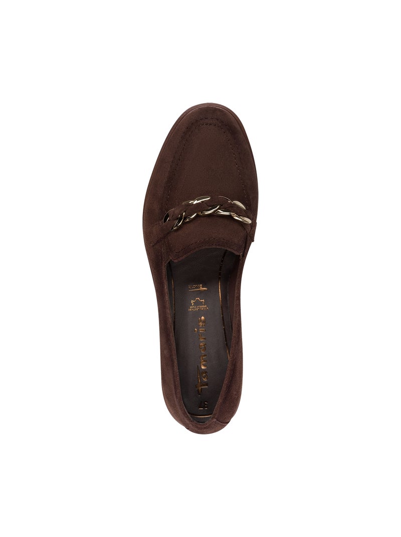 Mocassin Cuir Tamaris Marron - Kiabi