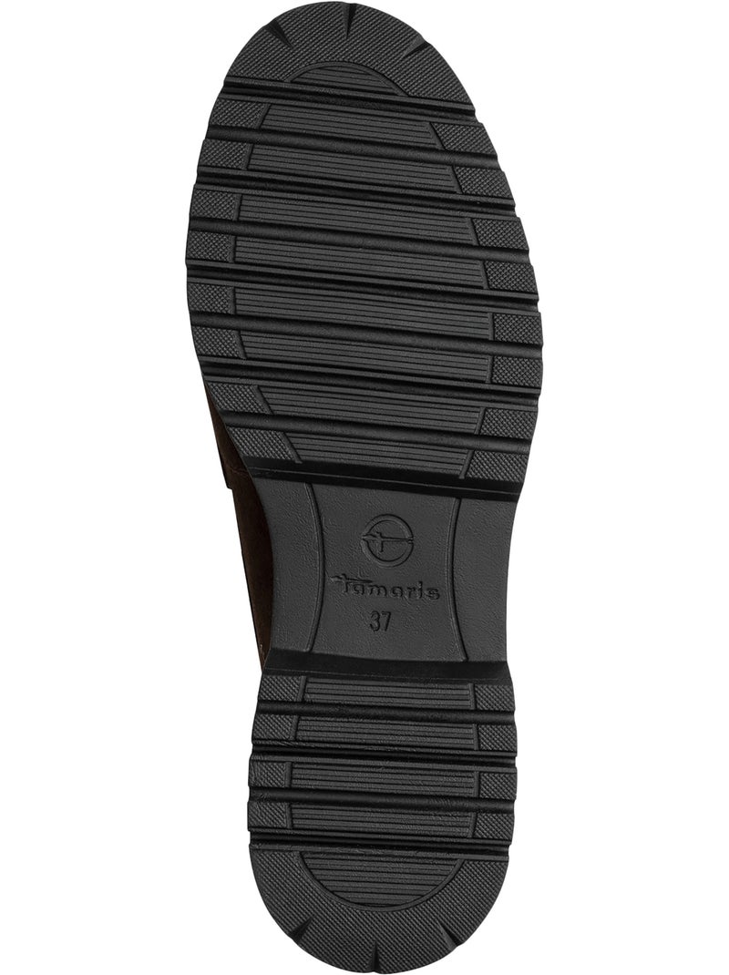 Mocassin cuir tamaris Marron - Kiabi