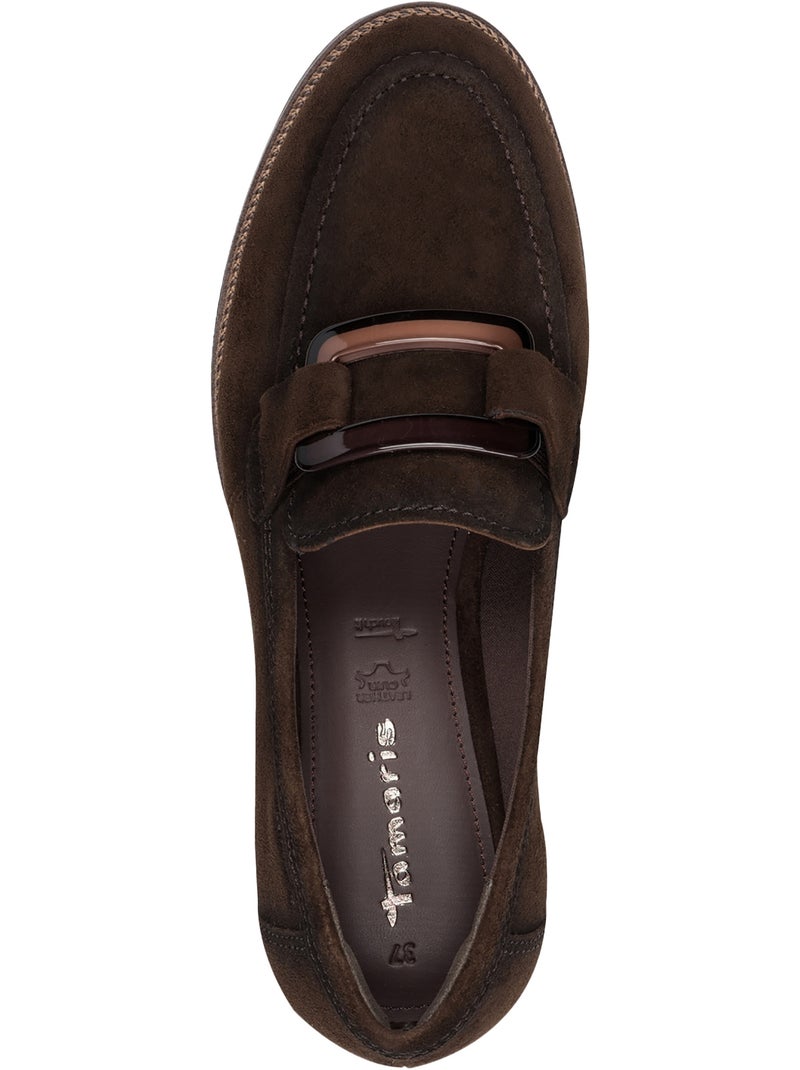 Mocassin cuir tamaris Marron - Kiabi