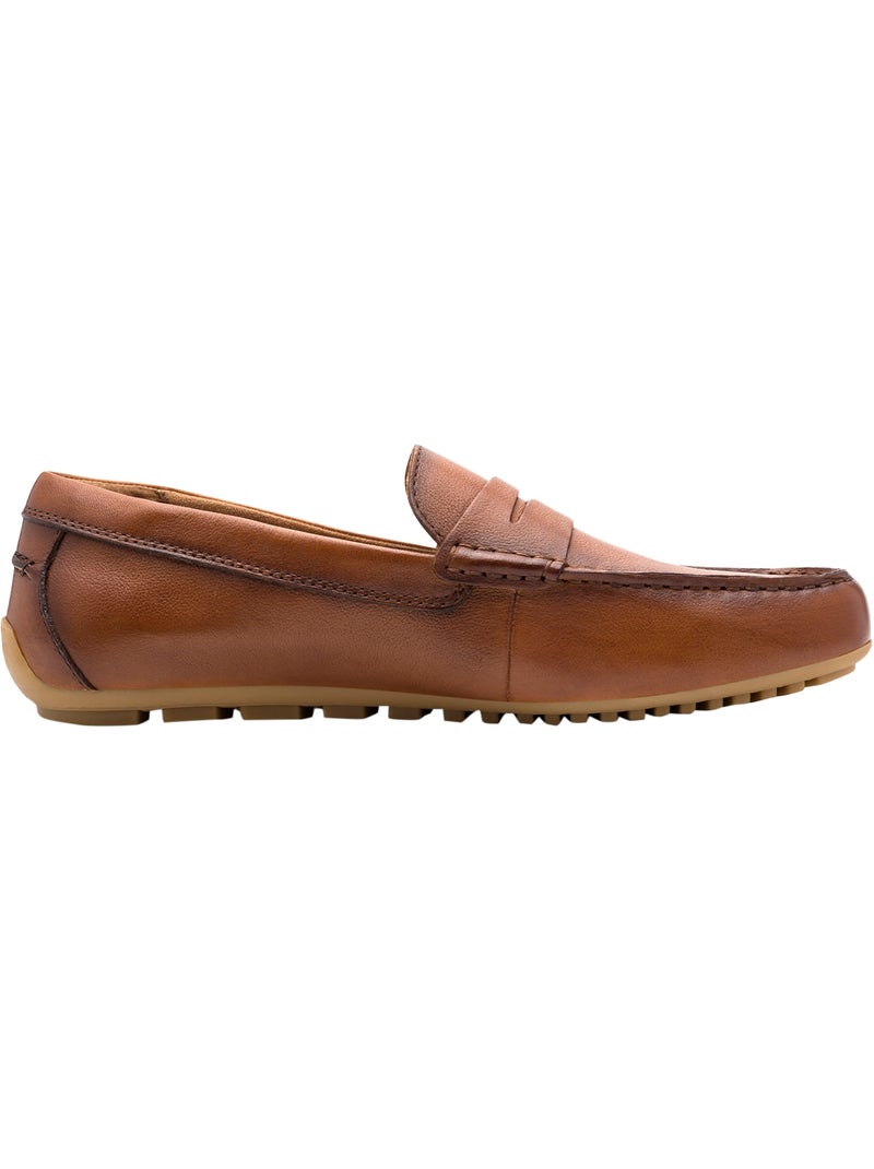 Mocassin Cuir Tamaris Marron - Kiabi