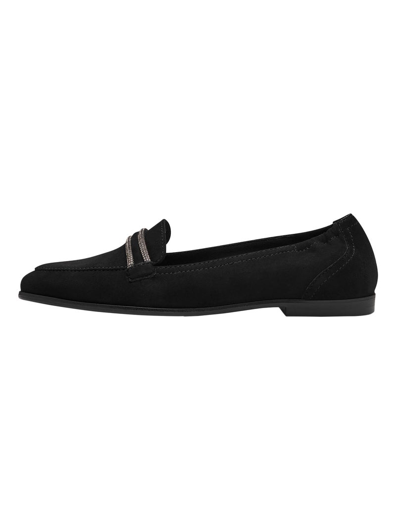 Mocassin Cuir Tamaris Noir - Kiabi