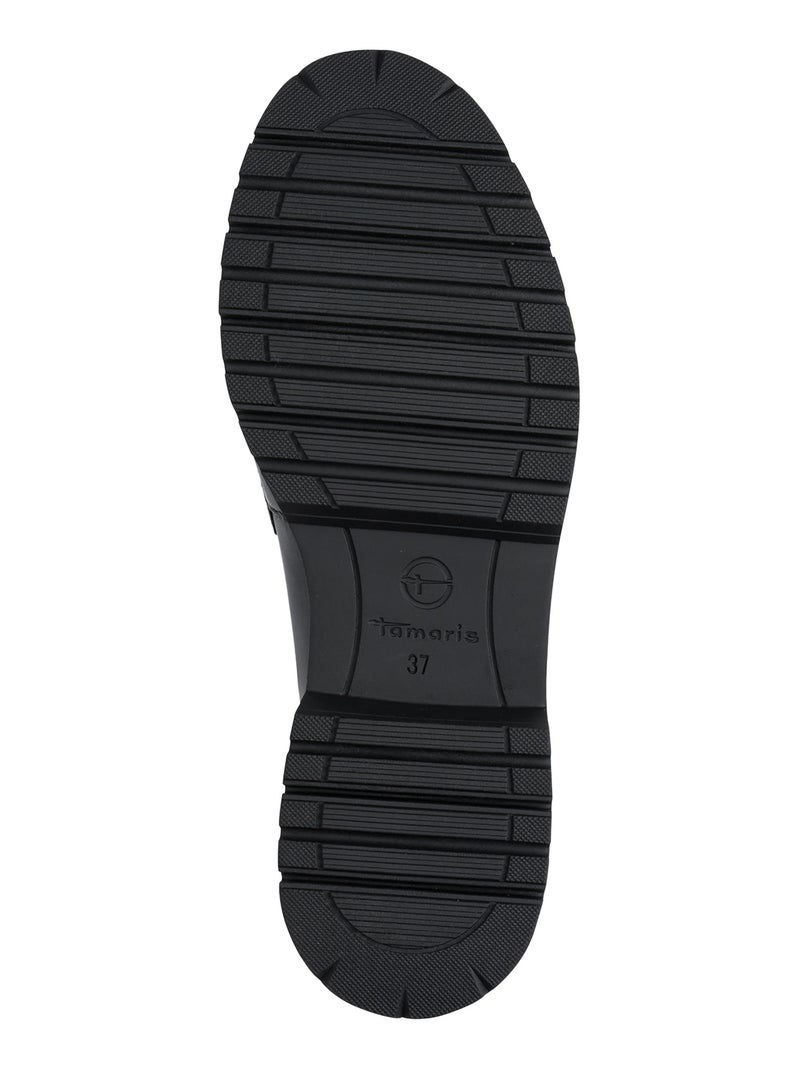 Mocassin Cuir Tamaris Noir - Kiabi