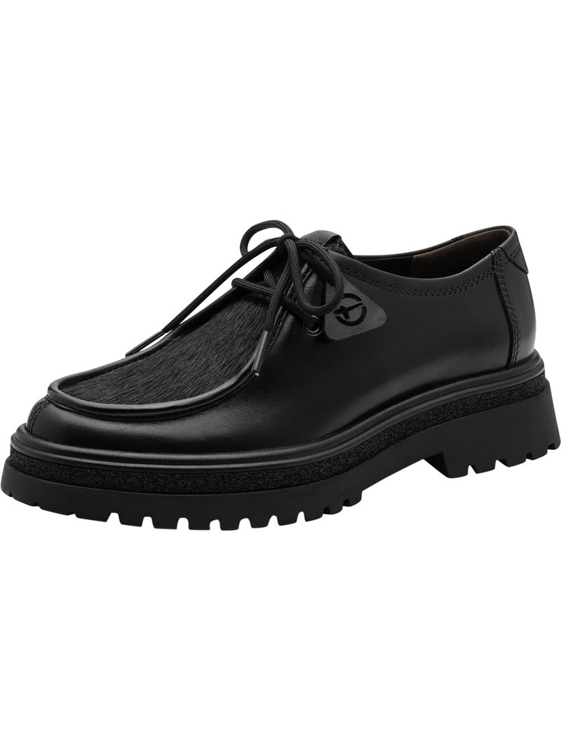 Mocassin cuir tamaris Noir - Kiabi