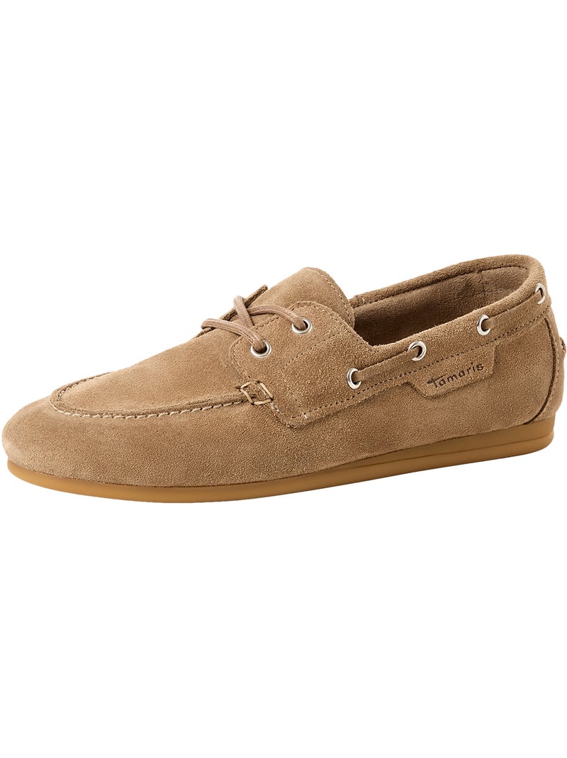 Mocassin Cuir Tamaris Taupe - Kiabi