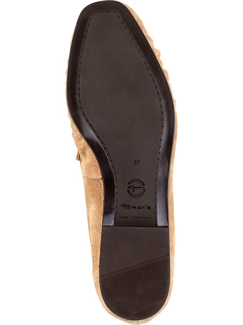 Mocassin Cuir Tamaris Taupe - Kiabi