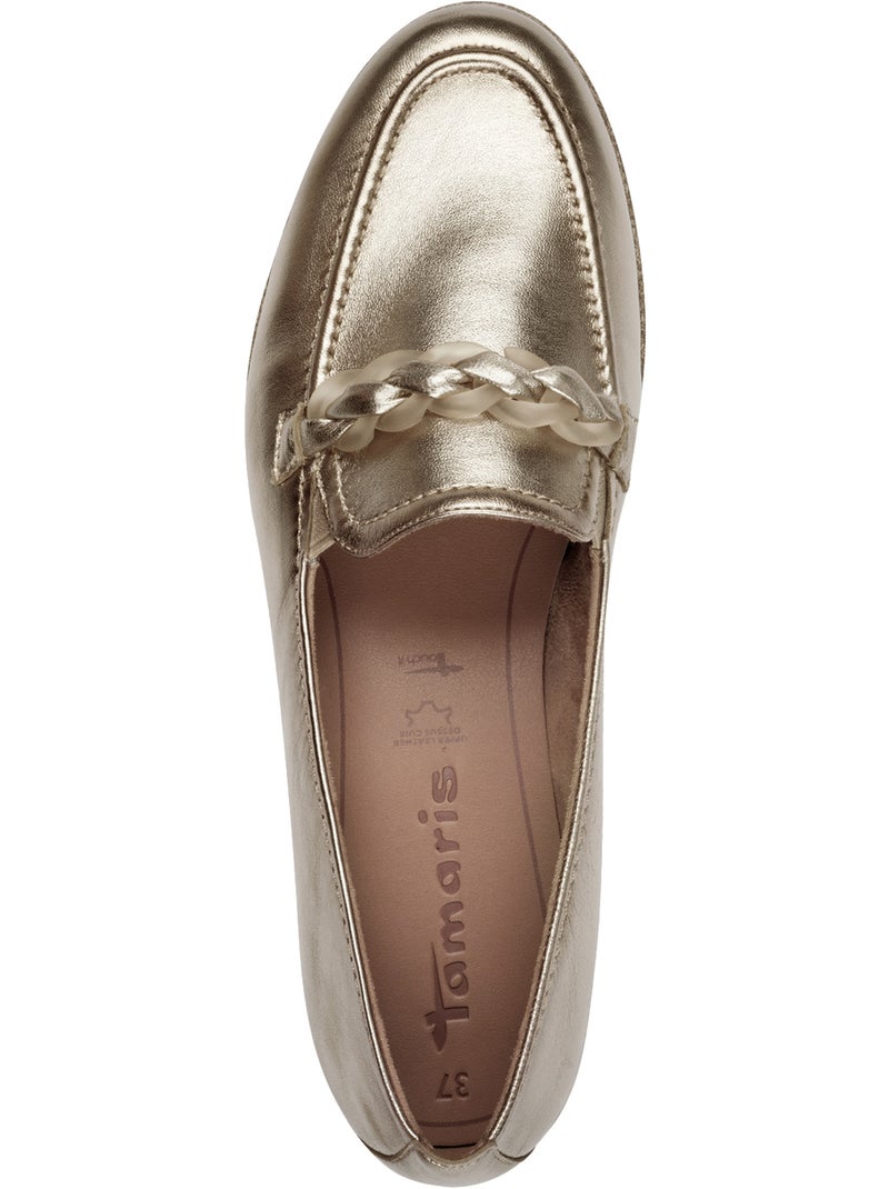 Mocassin Cuir Tamaris Touch-It Marron - Kiabi