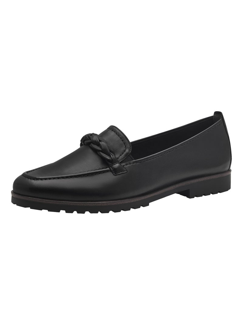 Mocassin Cuir Tamaris Touch-It Noir - Kiabi