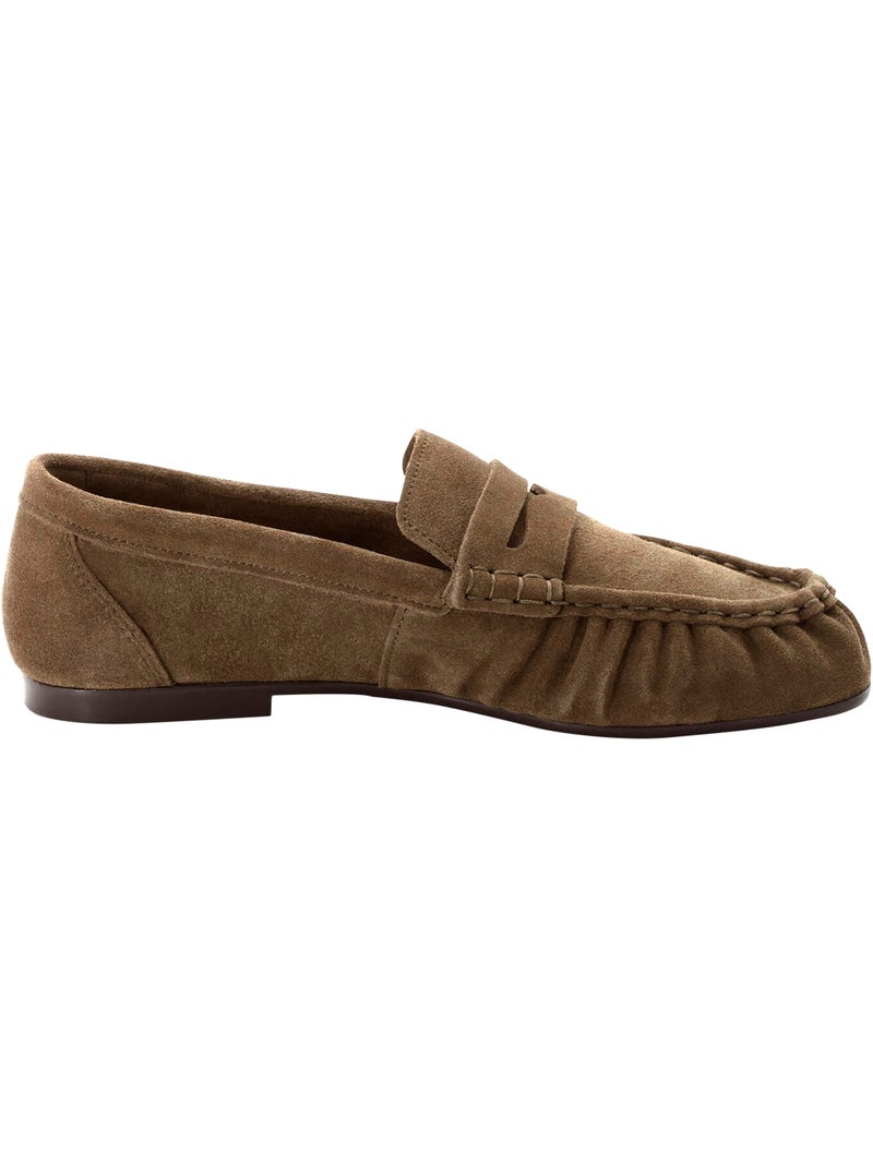 Mocassin Cuir Tamaris Vert - Kiabi