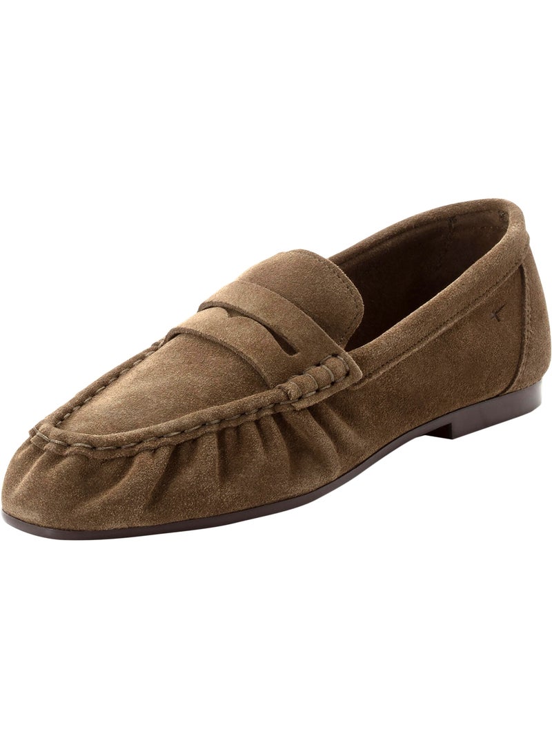 Mocassin Cuir Tamaris Vert - Kiabi