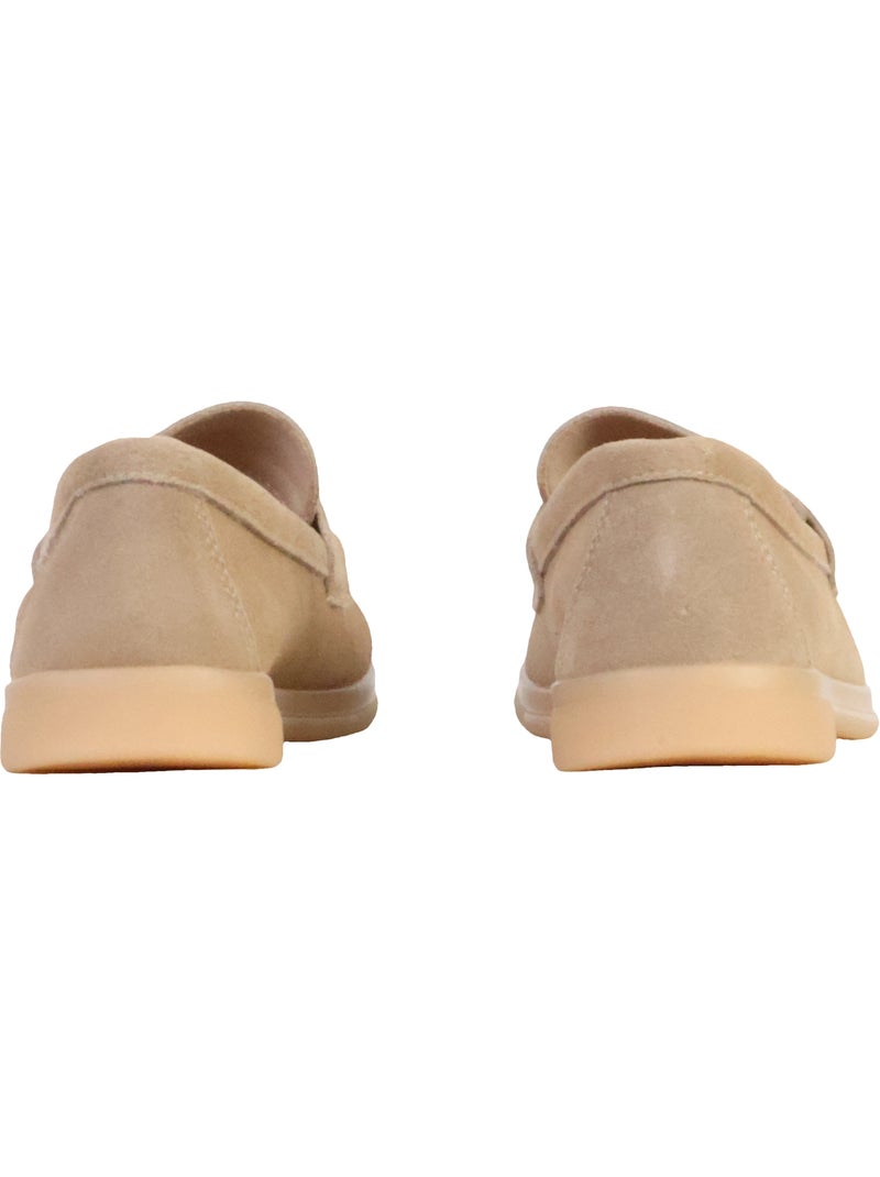 Mocassin Cuir The Divine Factory Alénoa Beige - Kiabi