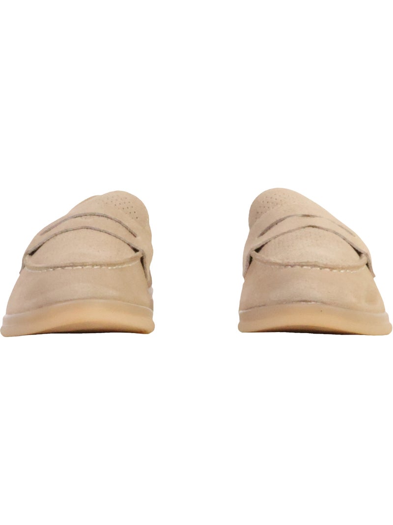 Mocassin Cuir The Divine Factory Alénoa Beige - Kiabi