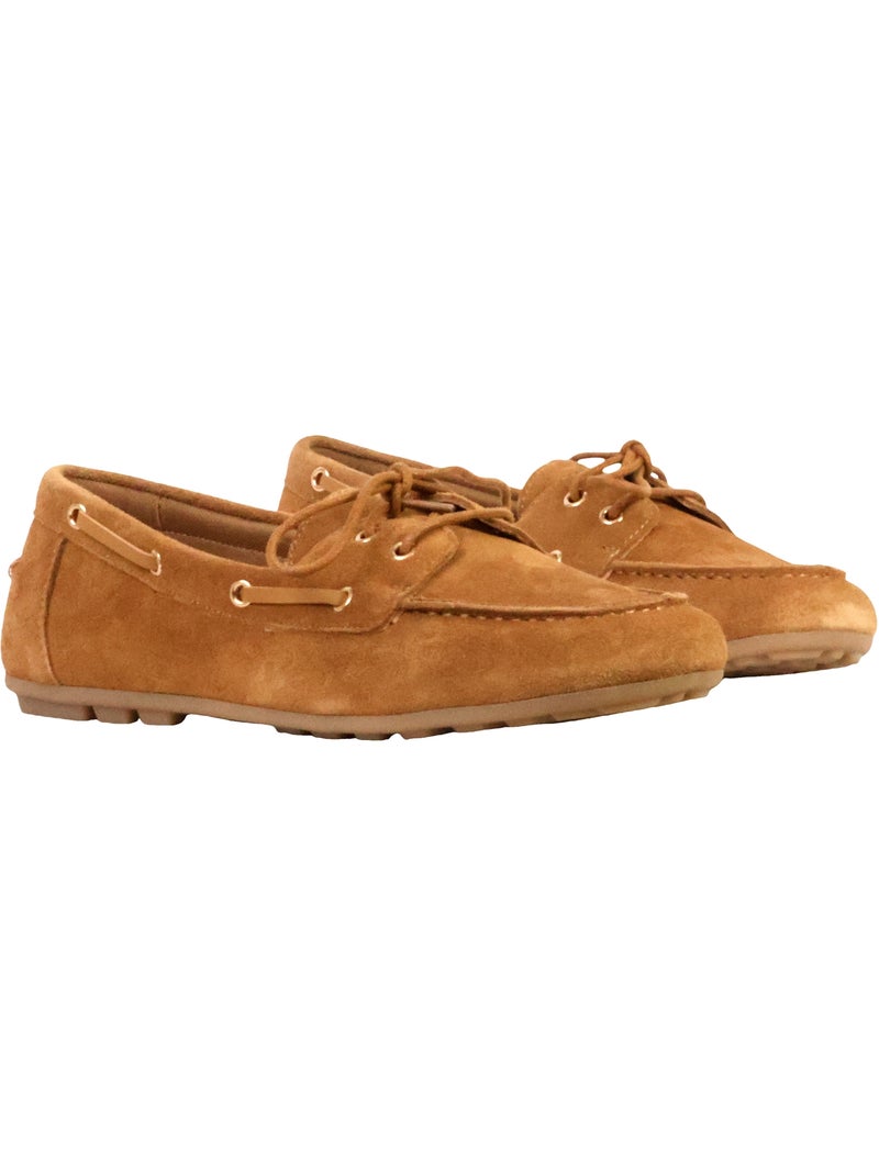 Mocassin Cuir The Divine Factory Alénoa Camel - Kiabi