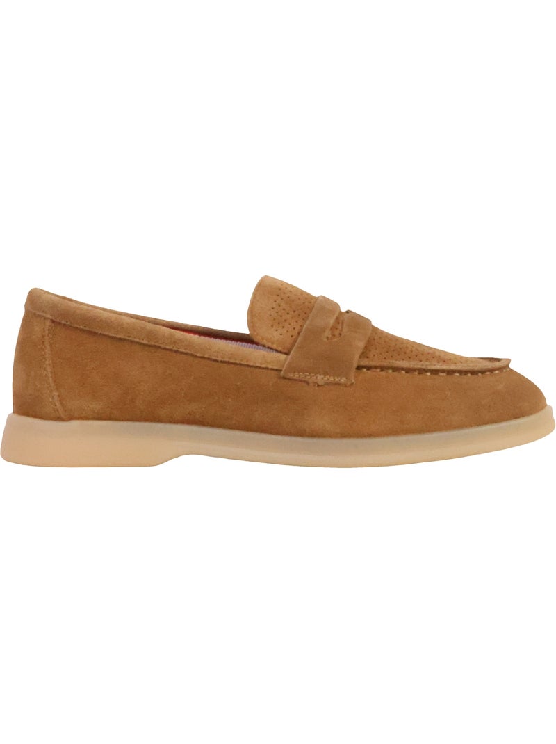 Mocassin Cuir The Divine Factory Alénoa Camel - Kiabi
