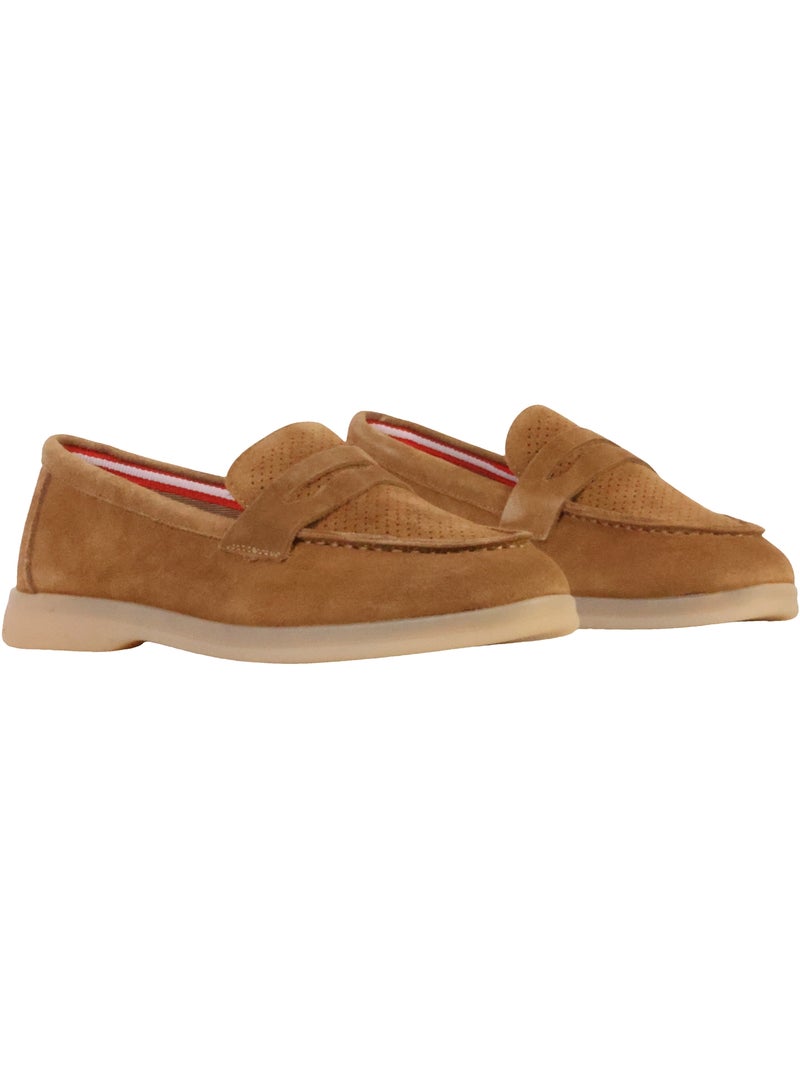 Mocassin Cuir The Divine Factory Alénoa Camel - Kiabi