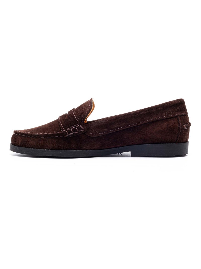 Mocassin Daim - Boni Horace Marron chocolat - Kiabi