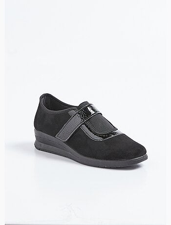 Mocassin élastiqués scratchés confort - Afibel